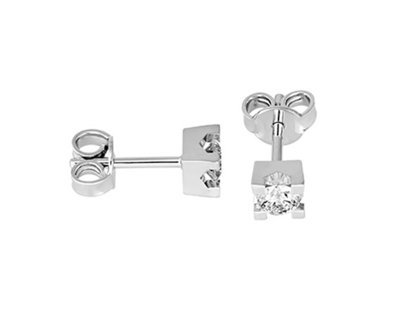 Ohrringe X-Diamond Dame Punto Luce in Weißgold Diamante Lab Grown 0.40 Ct LXDOR008R4BI040 - LXDOR008R4BI040
